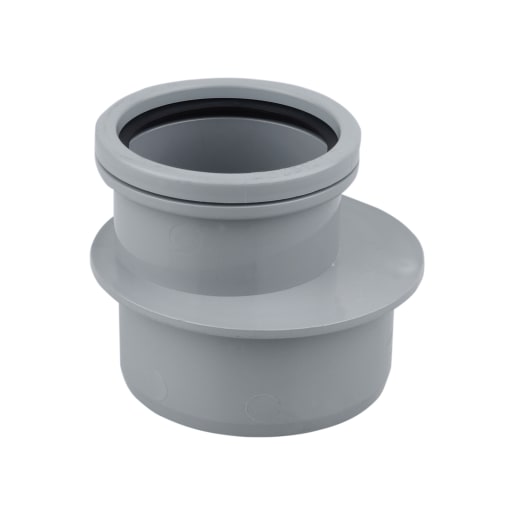 Wavin OsmaSoil Single Socket Reducer 110 x 82mm Grey