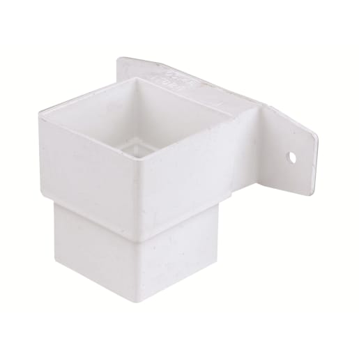 Osma SquareLine Pipe Connector and Bracket-Stand Off 61mm Dia White