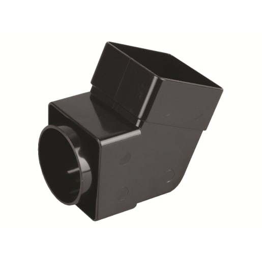 Osma SquareLine Offset Bend-Socket 67.50 degrees 61mm Dia Black