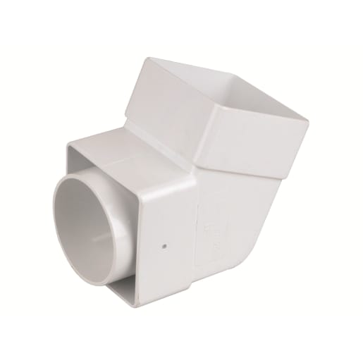 Osma SquareLine Offset Bend-Socket 67.50 degrees 61mm Dia White