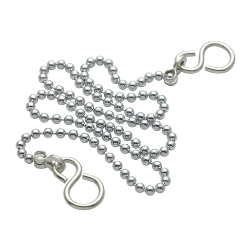Altech Ball Chain and S Hook Chrome Plated 18