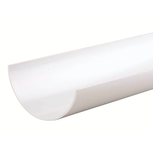 Osma RoundLine Gutter 2m x 112mm White Pack of 5