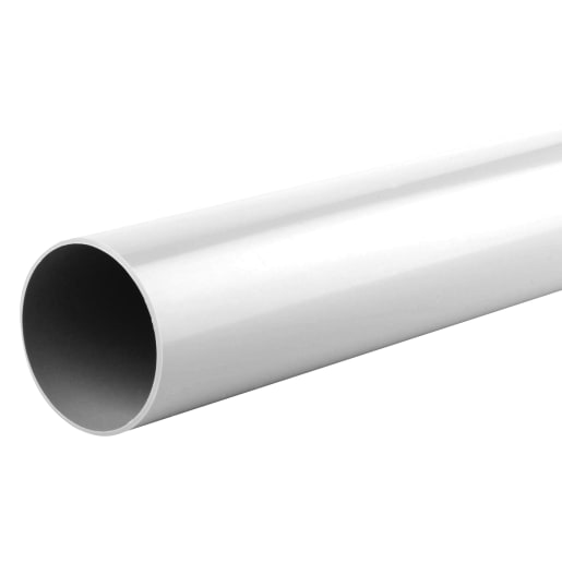 Osma RoundLine Gutter Pipe 2.75m x 68mm White