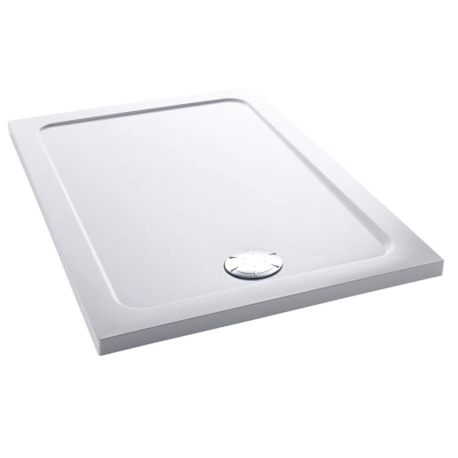 Mira Flight Low Rectangle Shower Tray 1200 x 800mm White