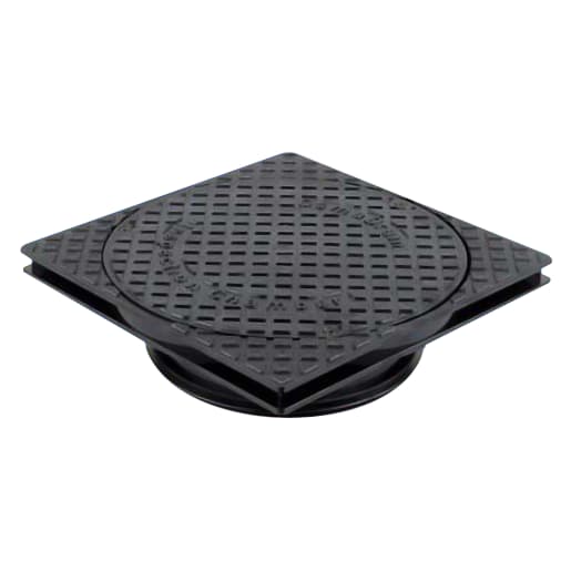 Osma Shallow Inspection Chamber Cover and Frame 250mm Black