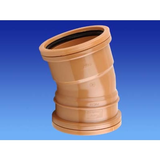 Osma 15° Double Socket Bend 75 x 160mm Brown