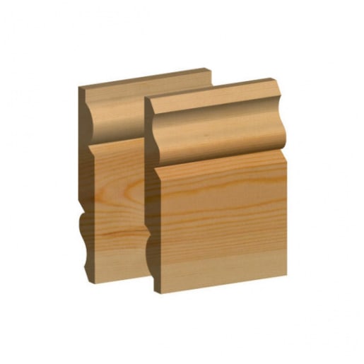 PEFC Std Redwood Torus/Ogee Skirting 25 x 150mm (act size 20.5mm x 145mm)