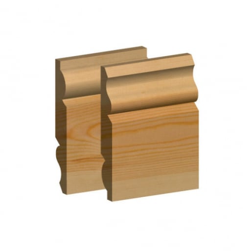PEFC Std Redwood Torus/Ogee Skirting 25 x 125mm (act size 20.5mm x 120mm)
