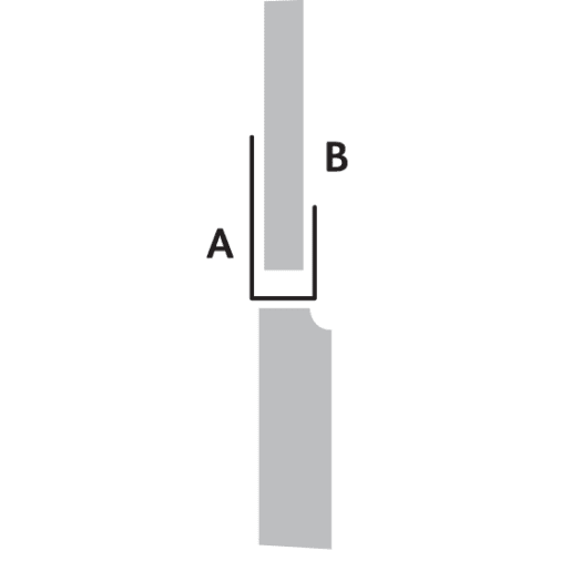 PanelStyle Splashpanel End Cap 2400 x 10mm White