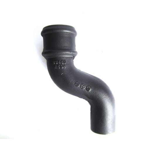 PAM Classical Rainwater Downpipe Offset 150 x 65mm Black