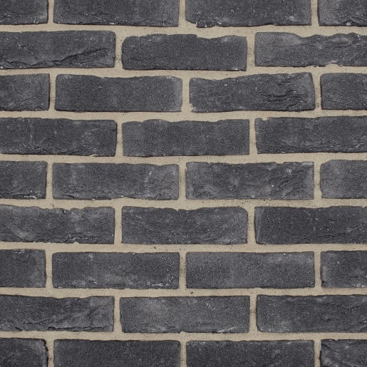 The Brick Tile Company Brick Slips Tile Blend 109 Black - Box of 35