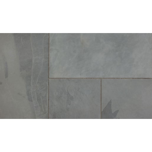 Marshalls Fairstone Slate Casarta Paving 405 x 405 x 20mm 16.4m² Silver Grey