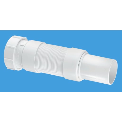 McAlpine Universal Flexible Fitting Plain Spigot 210 x 40mm White