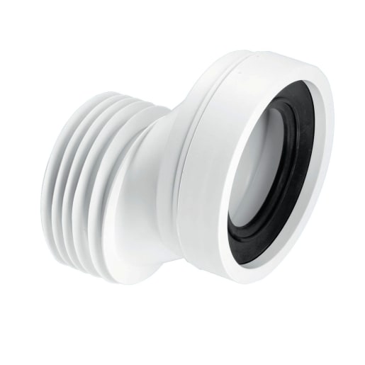 McAlpine Offset Rigid Flexible WC Connector 110mm x 4