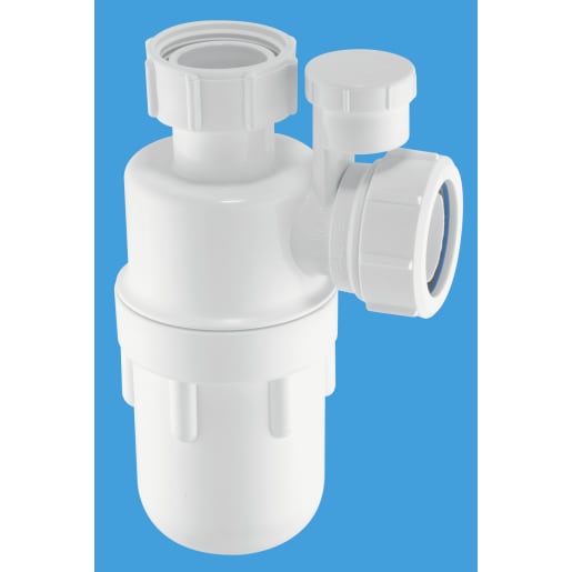 McAlpine Anti Syphon Bottle Trap 38.1mm Dia White