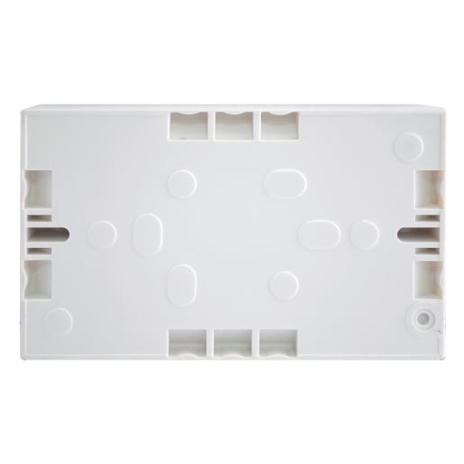 Nexus 2 Gang Surface Mounting Box White