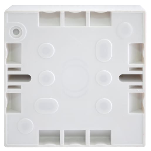 BG Electrical 1 Gang Surface Pattress Box 32mm White