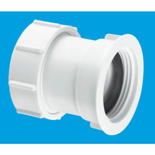 McAlpine Multifit Female Straight Connector 38.1mm Dia White