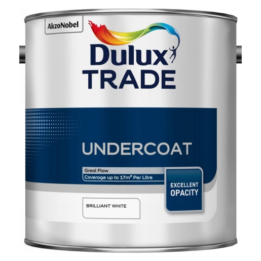 Dulux Trade Undercoat Paint 2.5L Brilliant White