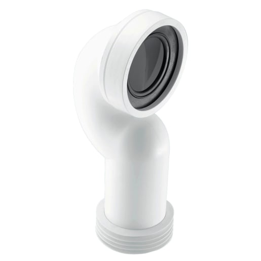 McAlpine 90° Space Saving Adjustable Length Rigid WC Pan Connector