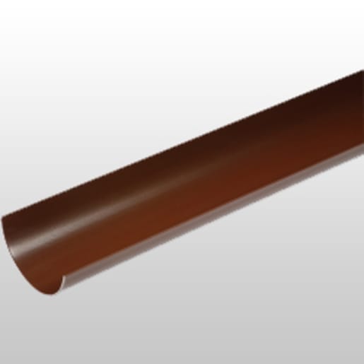 Polypipe Half Round Gutter 4m x 112mm Brown RR101BR