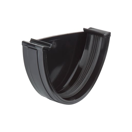 Polypipe Polyflow External Stop End 38 x 82mm Black