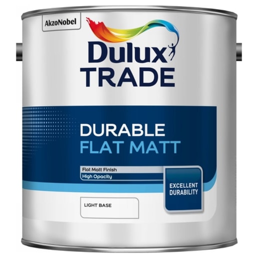 Dulux Trade Flat Matt Emulsion Paint 5 Litres White