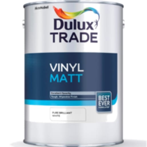 Dulux Trade Vinyl Matt Paint 5 Litres Black