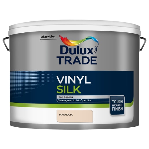 Dulux Trade Vinyl Silk 10 Litres Magnolia