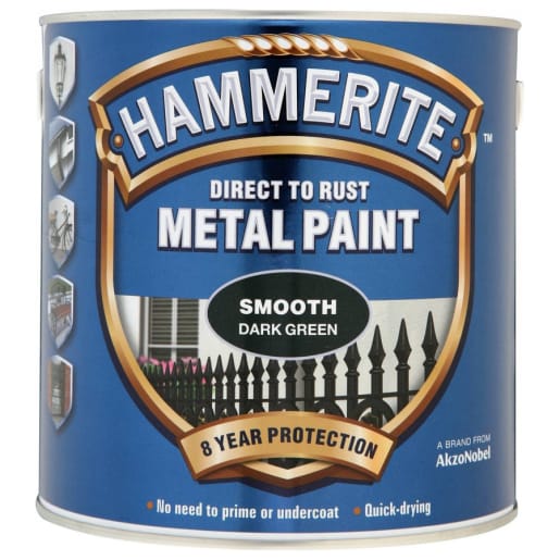 Hammerite Direct To Rust Metal Paint 750ml Dark Green
