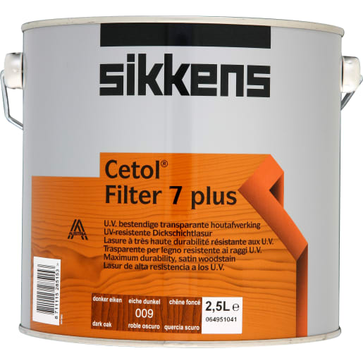 Sikkens Cetol Filter 7 Plus Translucent Woodstain 2.5 Litres Dark oak