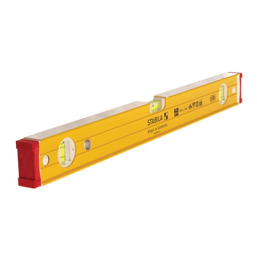 Stabila 96-2 Double Plumb Ribbed Box Section Level 122cm