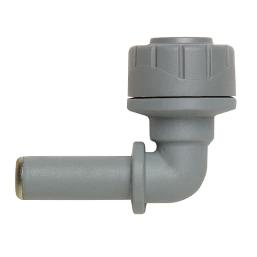 PolyPlumb PB1015 Spigot Elbow 15mm Grey