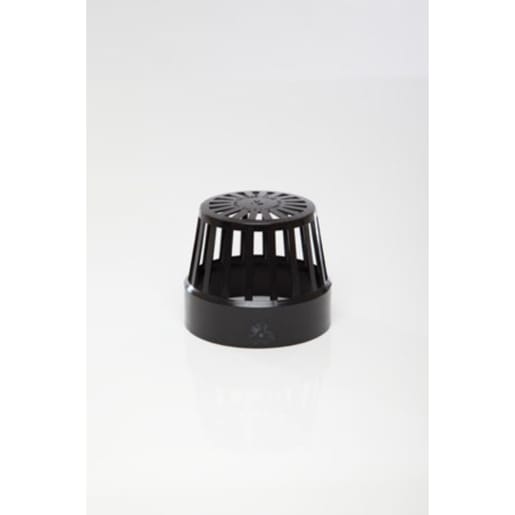 Polypipe Soil Vent Terminal 110mm Black