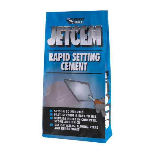 Everbuild Jetcem Rapid Repair Cement 6kg Grey Pack of 2