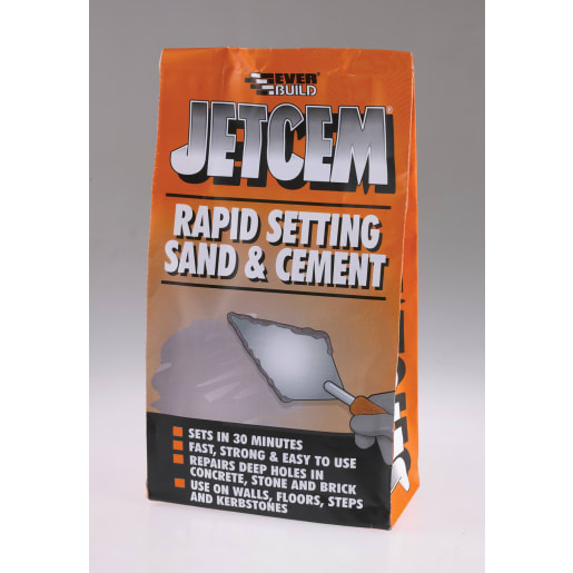 Everbuild Jetcem Rapid Repair Cement 2kg Grey Pack of 6