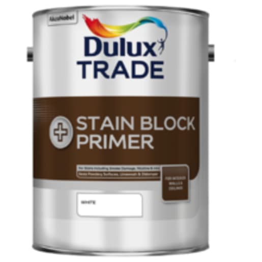 Dulux Trade Stain Block Plus Primer 1 Litre White