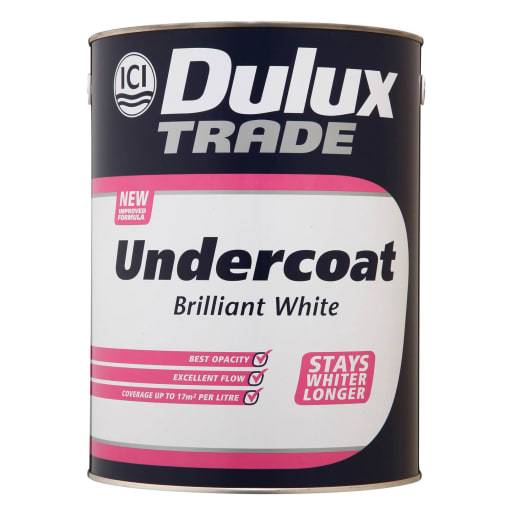 Dulux Trade Undercoat Paint 1L Brilliant White