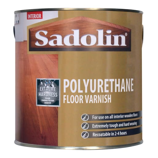 Sadolin Polyurethane Floor Varnish Clear Satin 2.50 Litres