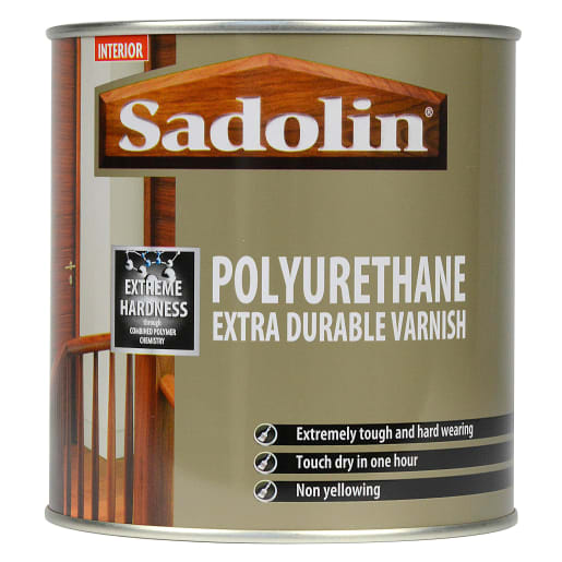 Sadolin Polyurethane Extra Durable Varnish Satin 1 Litre