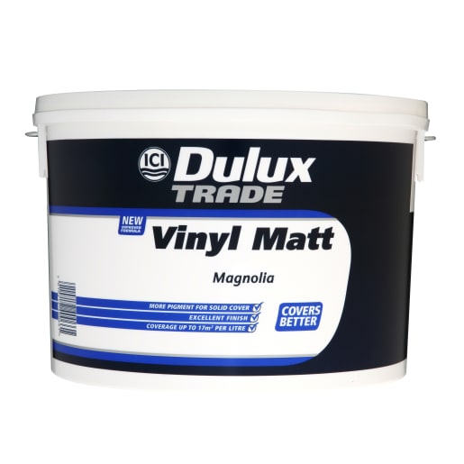 Dulux Trade Vinyl Matt Paint 10L Magnolia