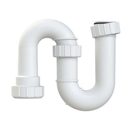 Polypipe Nuflo Tubular Swivel S-Trap 32mm Dia White