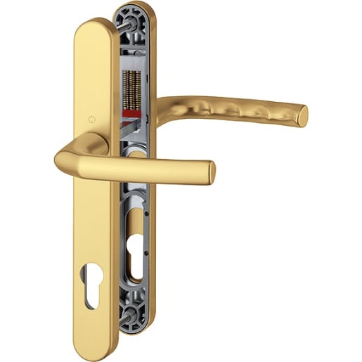 Hoppe Birmingham Door Handle Set 124 x 30 x 245mm Gold