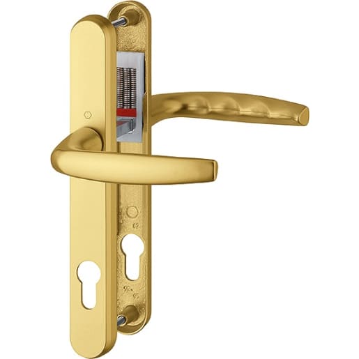 Hoppe Atlanta Lever Door Handle Set 127 x 242 x 32mm Aluminium Gold