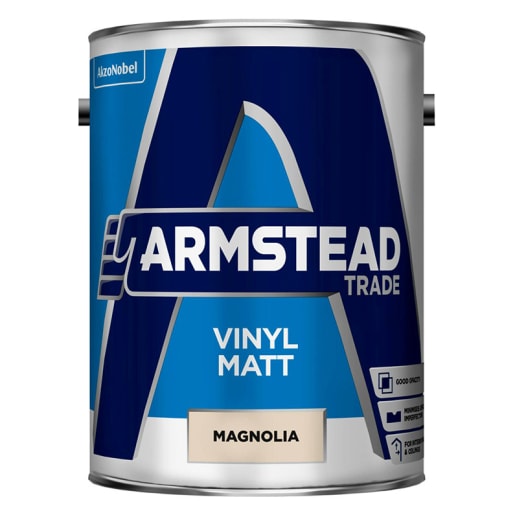 Armstead Trade Vinyl Matt 5 Litre Magnolia