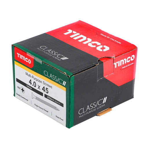 TIMco Classic Multi Purpose Screw 45 x 4mm (L x Diameter) Box of 200