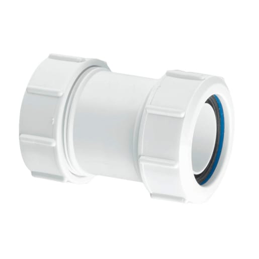 McAlpine Straight Multifit Connector 32mm White