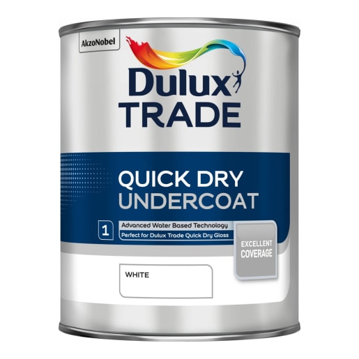 Dulux Trade Quick Dry Undercoat Paint 1L White