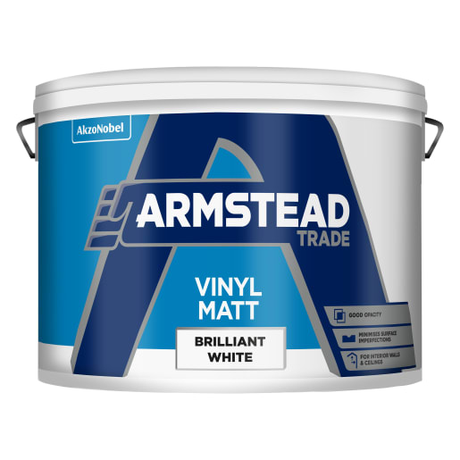 Armstead Trade Vinyl Matt 10L Brilliant White