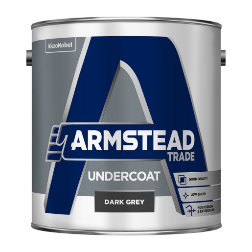 Armstead Trade Undercoat 2.5 Litre Dark Grey